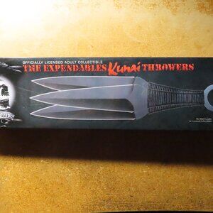 Officially Licensed; 3 Piece Expendable Kunai Throwers Set; 12"; NEW